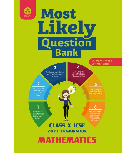 Oswal Most Likely Question Bank for Mathematics ICSE Class 10 | Latest Edition ICSE Class 10 - SchoolChamp.net
